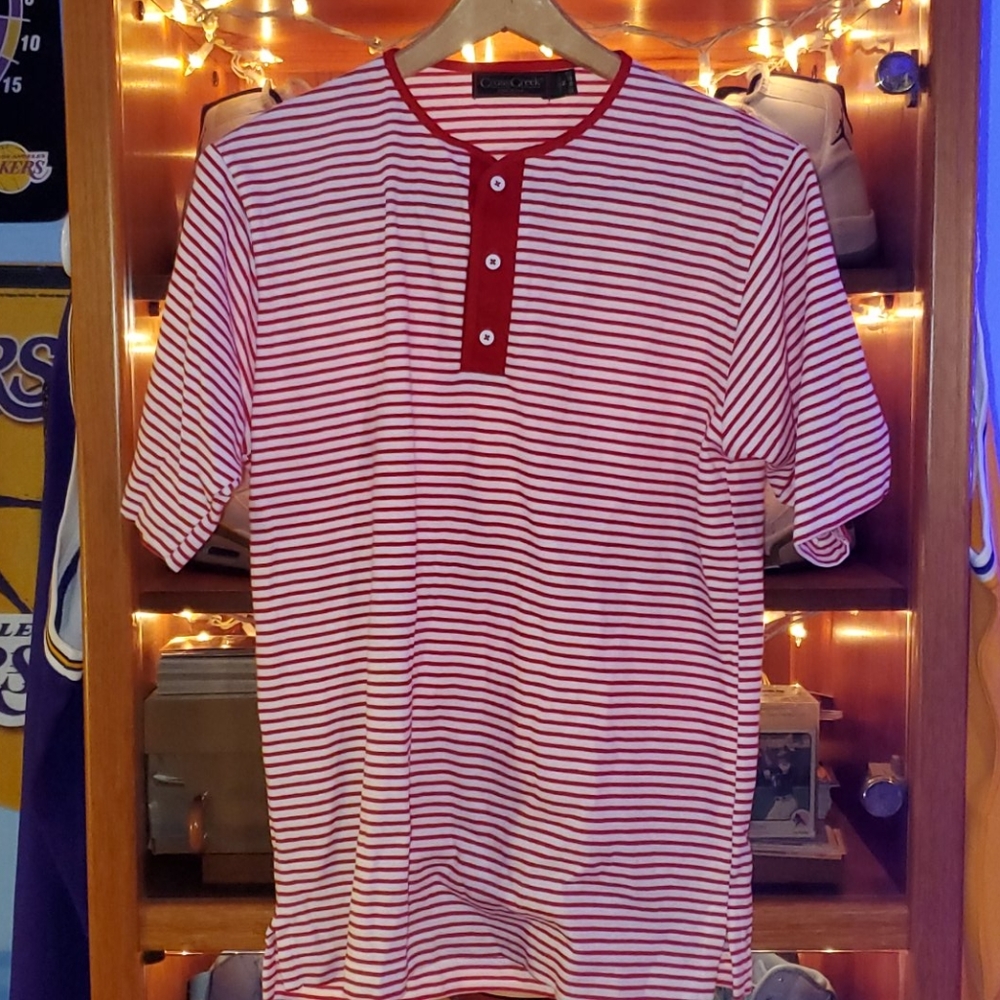 Vintage Crossbreed Striped Button-Up Shirt